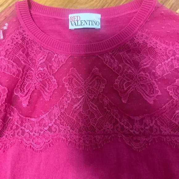 RED Valentino Wool blend and lace sweater Size XS - Picture 2 of 2
